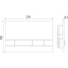 Кнопка смыва LEMARK BIT для инсталляции, механическая, белый глянец 9804008